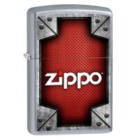 ZIPPO Street chrom Metal Mesh Design Benzinfeuerzeug...