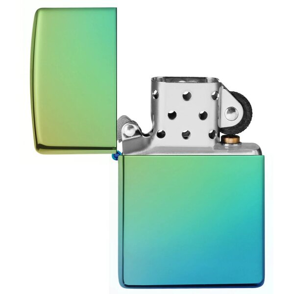 ZIPPO teal poliert / High Polish Teal Benzinfeuerzeug 60005222