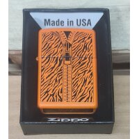 ZIPPO orange Zipper Benzinfeuerzeug 60004535