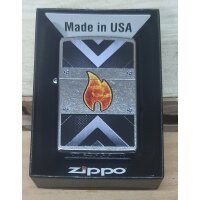 Zippo Industrial Flame Zippo Logo Benzinfeuerzeug 60003326