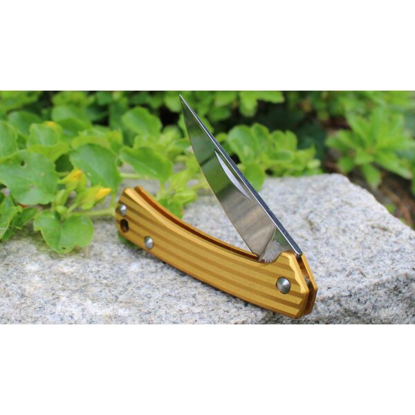 Sanrenmu 4112SUX-LR Mini Messer Slipjoint Taschenmesser 4Cr15N Stahl