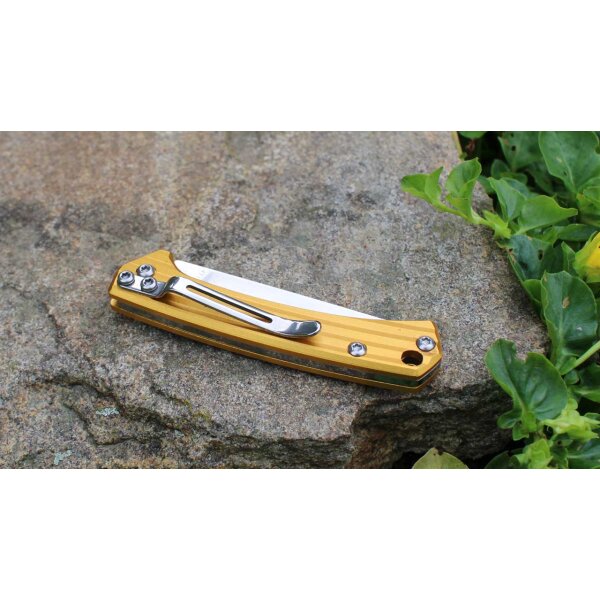Sanrenmu 4112SUX-LR Mini Messer Slipjoint Taschenmesser 4Cr15N Stahl
