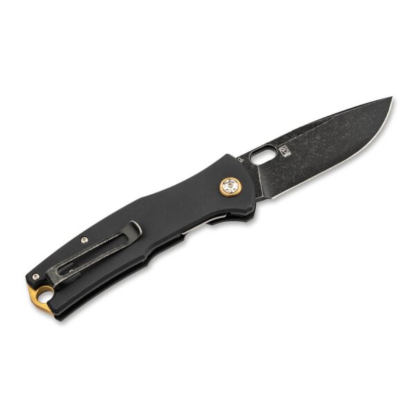 Böker Plus Fieldfolder Jesper Voxnaes D2 Stahl G10 Griff All Black Taschenmesser inkl. Nylon-Etui 01BO375