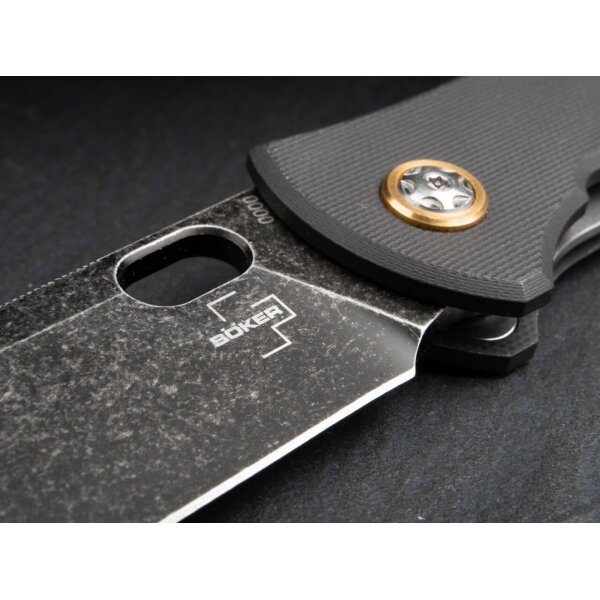 Böker Plus Fieldfolder Jesper Voxnaes D2 Stahl G10 Griff All Black Taschenmesser inkl. Nylon-Etui 01BO375