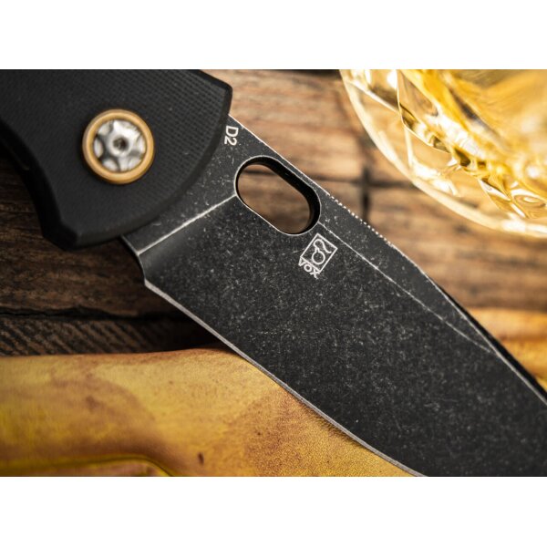 Böker Plus Fieldfolder Jesper Voxnaes D2 Stahl G10 Griff All Black Taschenmesser inkl. Nylon-Etui 01BO375