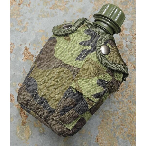 US Feldflasche 1L Bundeswehr BW Trinkflasche mit Nylonbezug versch. Modelle M95 CZ-tarn