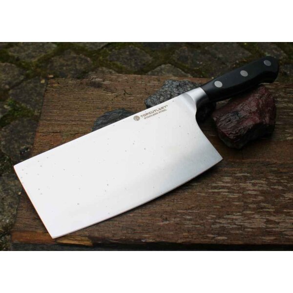 Top Cutlery French Cleaver Küchenmesser Hackmesser XXL 3Cr13MoV Stahl POM