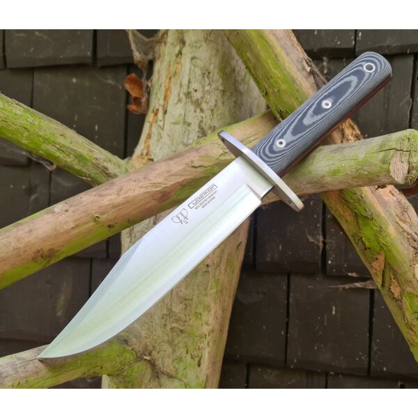 Cudeman Bowie 20 MoVa Micarta Schwarz inkl. Lederscheide