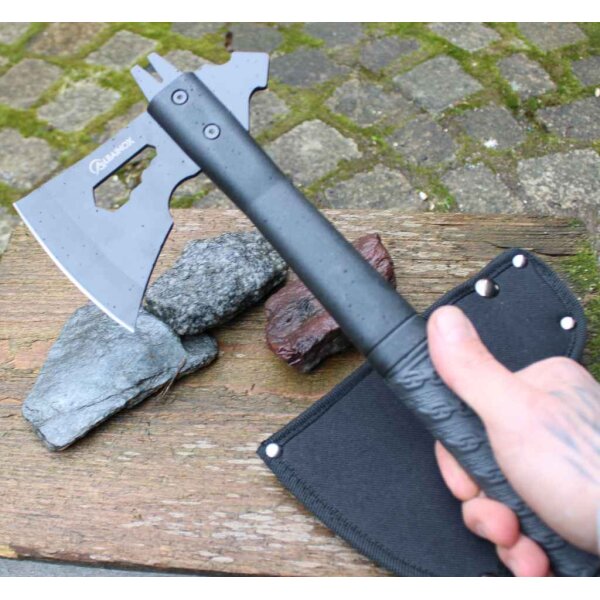 Albainox Tactical Axe Campingaxt Axt Beil Spitzhacke Nagelzieher