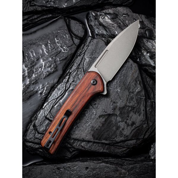 CIVIVI Conspirator C21006-3 Button Lock Flipper Nitro-V Stahl Cuibourtiaholz