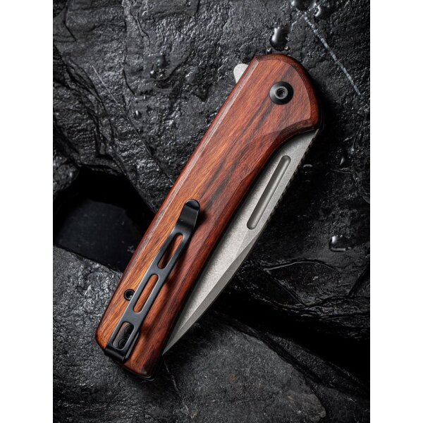 CIVIVI Conspirator C21006-3 Button Lock Flipper Nitro-V Stahl Cuibourtiaholz