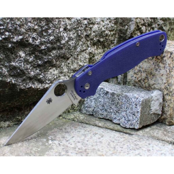 Spyderco Para-Military 2 Dark Blue Purple blau lila 01SP882