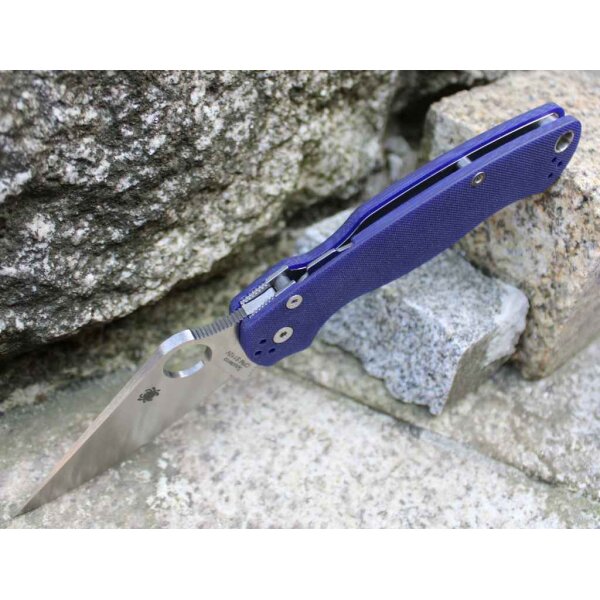 Spyderco Para-Military 2 Dark Blue Purple blau lila 01SP882