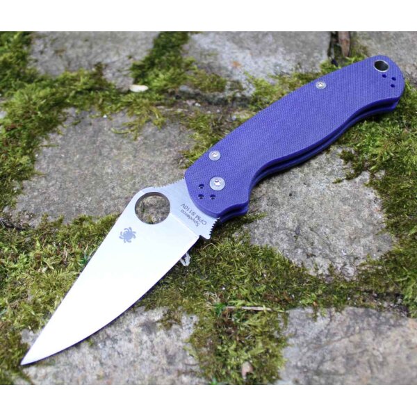 Spyderco Para-Military 2 Dark Blue Purple blau lila 01SP882