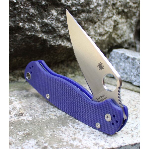 Spyderco Para-Military 2 Dark Blue Purple blau lila 01SP882