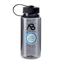Flasche (Weithals) 1,0 Liter grau/transparent
