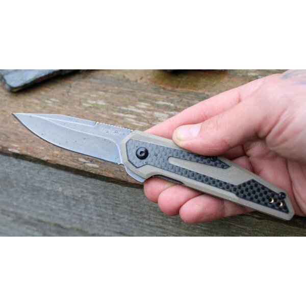 Kershaw Fraxion Tan Taschenmesser