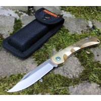 Marbles Messer BRASS LOCKBACK VG-10 Stahl Messinggriff...
