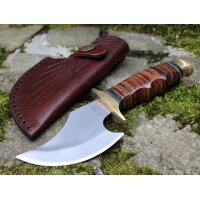 Marbles SMALL SKINNER STACKED LEATHER Messer Jagdmesser...