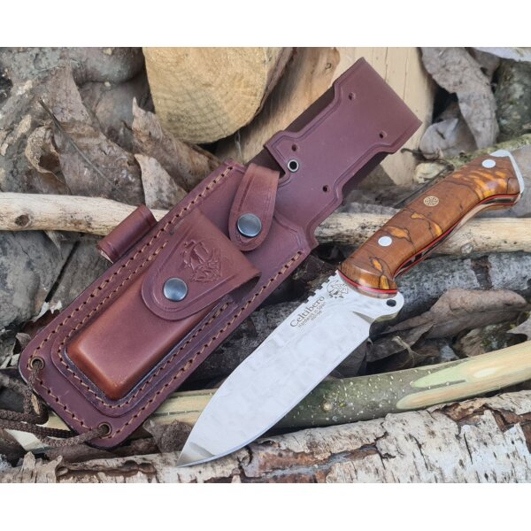 J&V Celtibero Limited Edition MoVa Buchenholz Braun inkl. Lederscheide