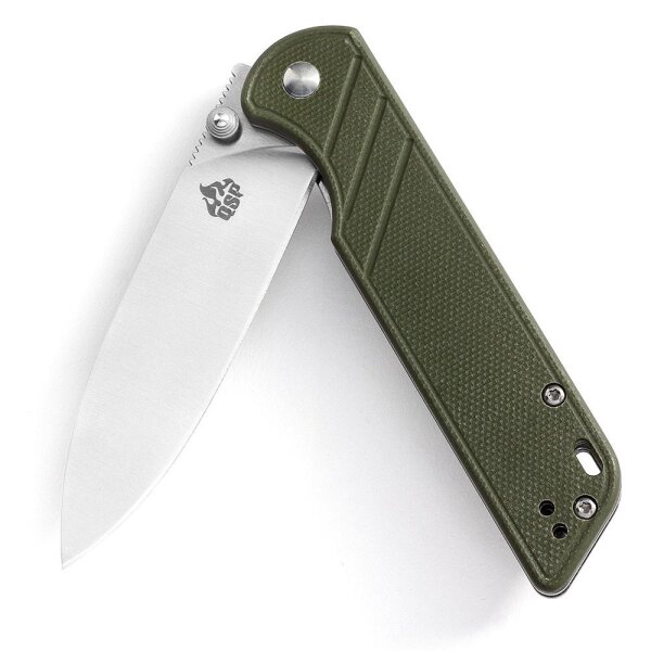 QSP Knives Parrot Taschenmesser 440C Stahl G10 Griff GREEN Linerlock