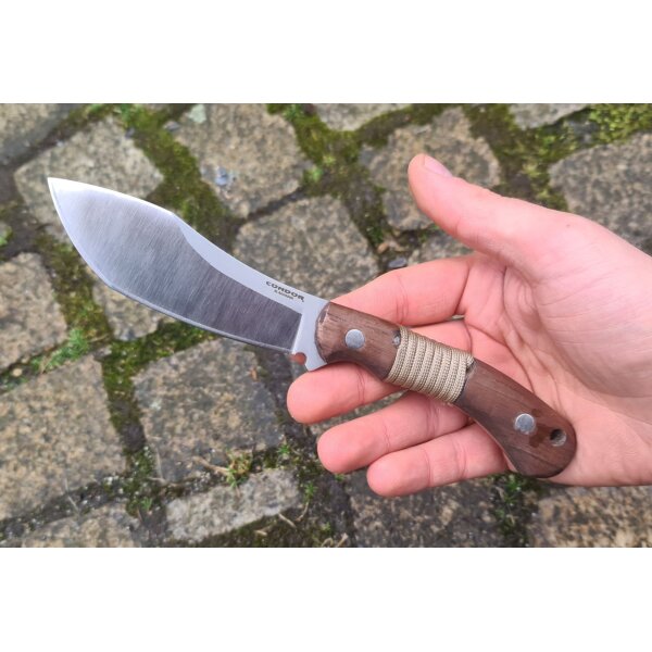 Condor Mountaineer Trail Knife  440C Walnussholz Braun inkl. Lederscheide