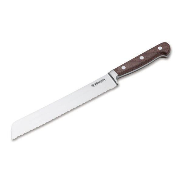 Böker Küchenmesser HERITAGE BROTMESSER Kochmesser X50CrMoV15 Stahl Walnussholz 130904
