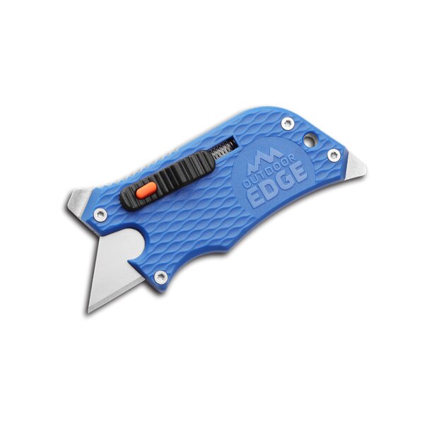 Outdoor Edge SlideWinder Blue Messer Paketöffner Mini Cutter Teppichmesser