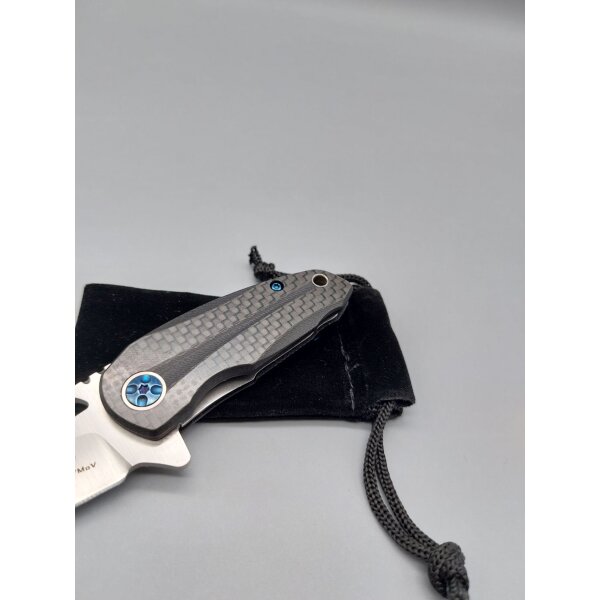 Tokisu Knives Messer Flipper Mini 7Cr17MoV Stahl Kohelfasergriff