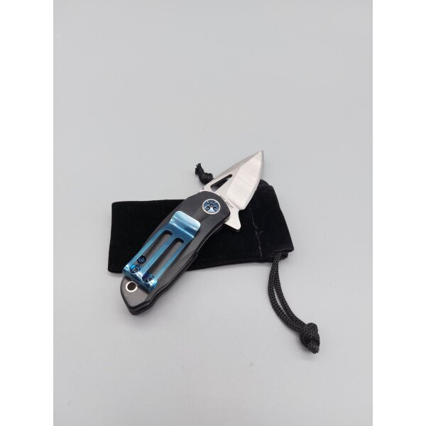 Tokisu Knives Messer Flipper Mini 7Cr17MoV Stahl Kohelfasergriff