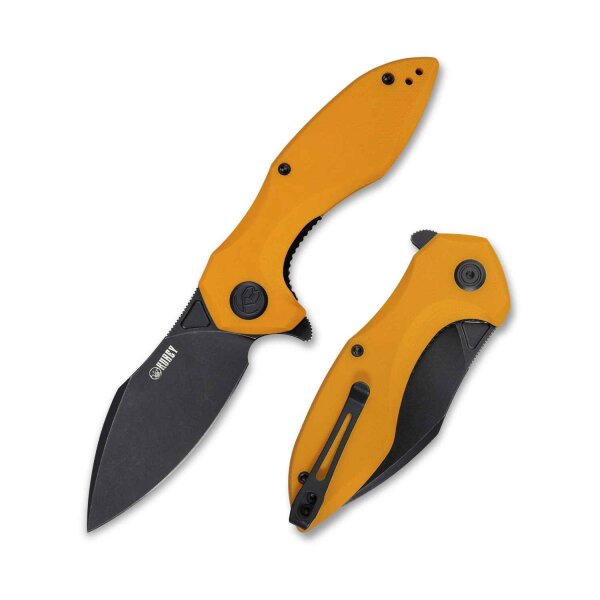Kubey Knife Messer NOBLE Flipper D2 Stahl G10 Griff YELLOW