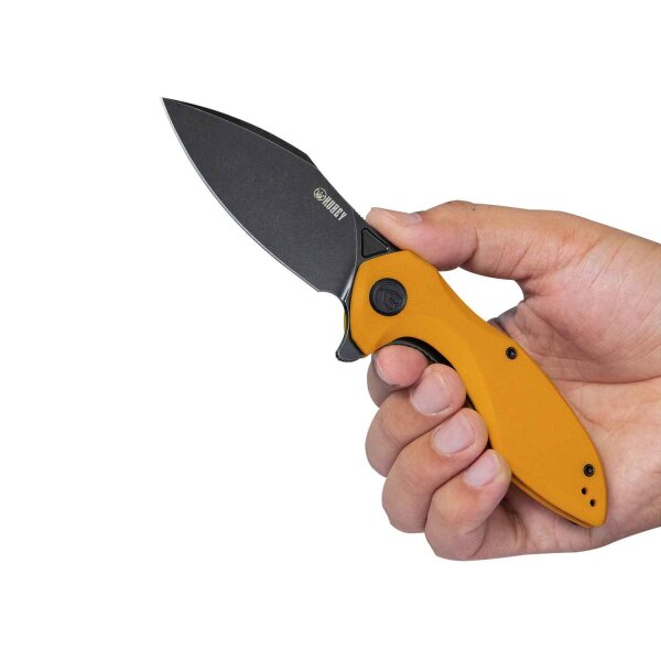 Kubey Knife Messer NOBLE Flipper D2 Stahl G10 Griff YELLOW