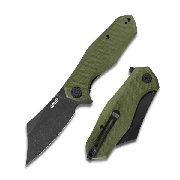 Kubey Knife Messer ECHO Flipper D2 Stahl G10 Griff GREEN