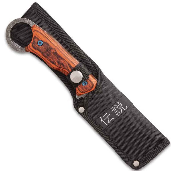 Shinwa Knives BLOODWOOD Cleaver Messer Hackmesser 3Cr13 Stahl Pakkaholz Scheide