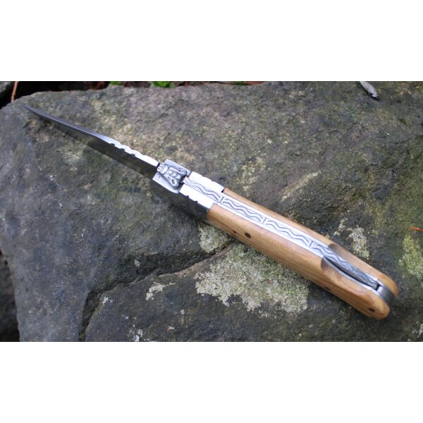 Laguiole CAZA Messer Lockback Brotzeitmesser 3Cr13MoV Stahl Olivenholz