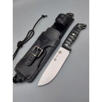 J&V BS-9 1095 Micarta Schwarz inkl. schwarzer...