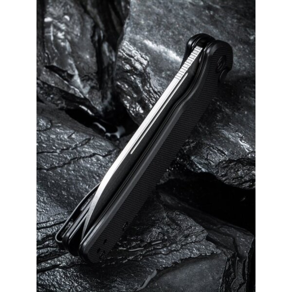 CIVIVI Chevalier C20022-1 Flipper Button Lock 14C28N Stahl G10 Griff BLACK