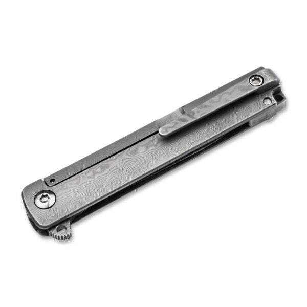 Böker Plus GEMMA DAMAST Framlock Flipper komplett 110 Lagen Damast 01BO358DAM