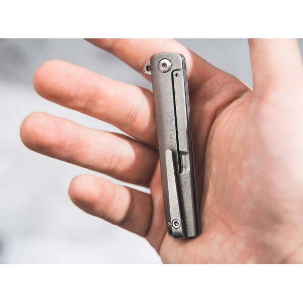 Böker Plus GEMMA DAMAST Framlock Flipper komplett 110 Lagen Damast 01BO358DAM