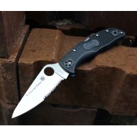 Spyderco Endela Lightweight Thin Blue Line Combination...