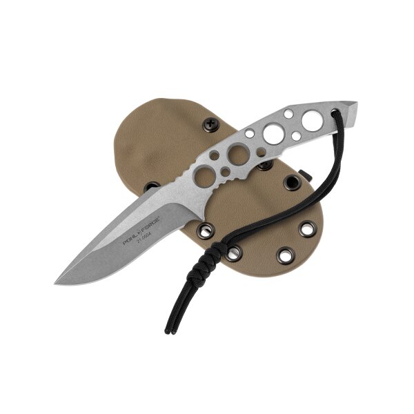 Pohl Force Charlie Three SW D2 Stahl stonewashed Kydexscheide mit Gürteladapter