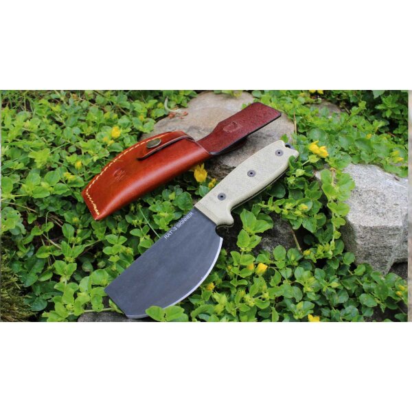 Ontario RAT 3 SKINNER Messer EDC Slicer Full Tang Canvas Micarta