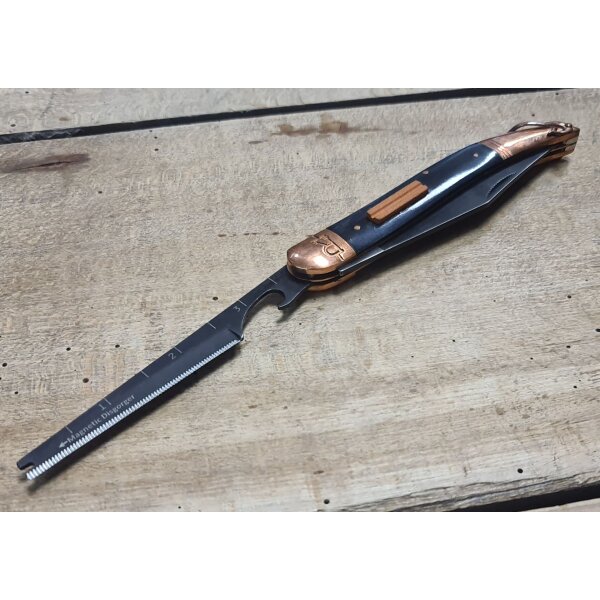 Rough Ryder Messer Black Bone Fishing Knife Angeltool verschiedene Funktionen