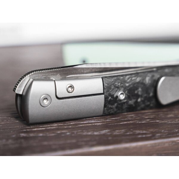 Böker Plus URBAN TRAPPER PREMIUM G10 JADE Flipper M390 Stahl G10 / Titan 01BO614