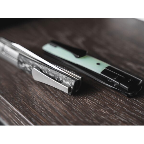 Böker Plus URBAN TRAPPER PREMIUM G10 JADE Flipper M390 Stahl G10 / Titan 01BO614