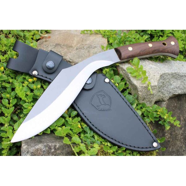 Condor Heavy Duty Kukri Knife 1075 Walnussholz Braun inkl. Lederscheide