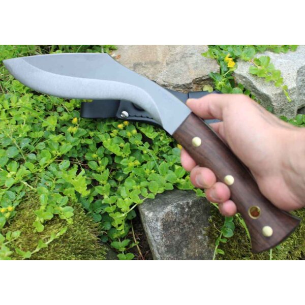 Condor Heavy Duty Kukri Knife 1075 Walnussholz Braun inkl. Lederscheide