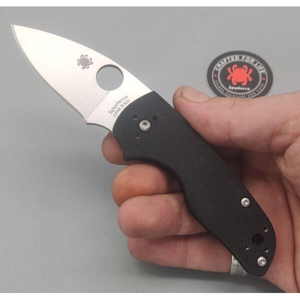 Spyderco Lil Native Slipit Black S30V G10 Schwarz Taschenmesser 01SP1148