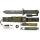 K25 Messer THUNDER II OLIVE Fahrtenmesser + Zubehör 8Cr13MoV Stahl SFL Griff