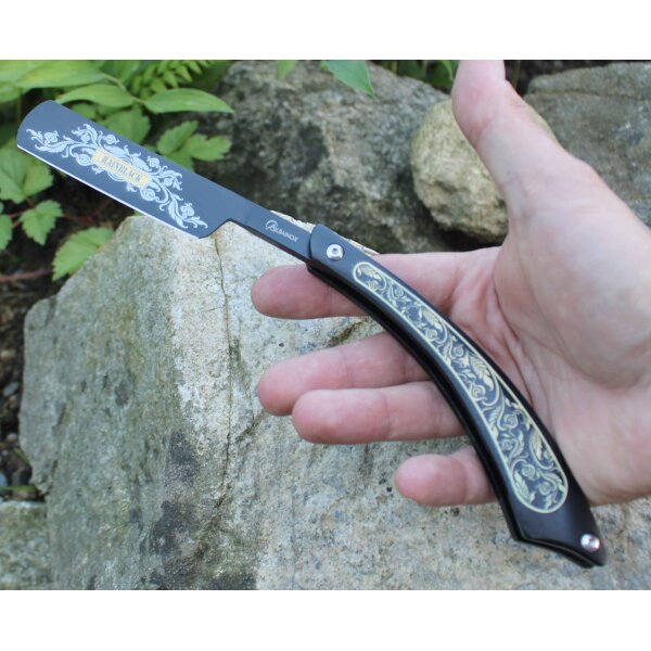 Albainox RAINBLACK Rasiermesser - kein Profirasierer - Razor Knife